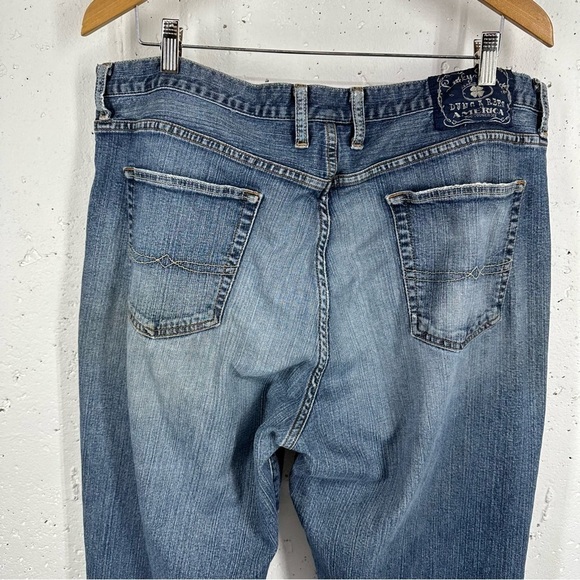 Vintage Y2K Lucky Brand Size 38 x 33.5 Destroyed Distressed Bootcut Jeans - Picture 9 of 15